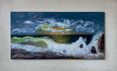 Quadro olio impressionista - quadro,