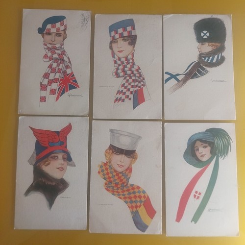 Lotto cartoline illustrate - lotto,
