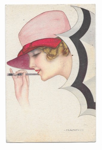 Cartolina illustratore nanni - cartolina,